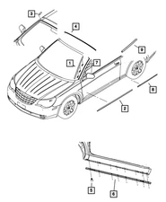 Genuine Mopar Push Pin 4389940AB
