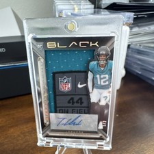 2023 Panini Black Travis Hunter Rookie Patch Auto 1/2  Jaguars