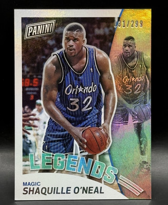 2019 Panini The National Legends Shaquille O'Neal Holo 031/199 ONE OFF JERSEY #
