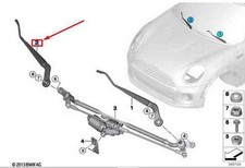 MINI COOPER F55 Wischerarm vorne links RHD 61617335478 NEU ORIGINAL