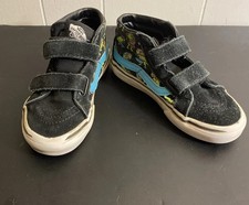 Boys Vans Sneakers Size 13 Dinosaurs Instrument Guitar Piano musical music band