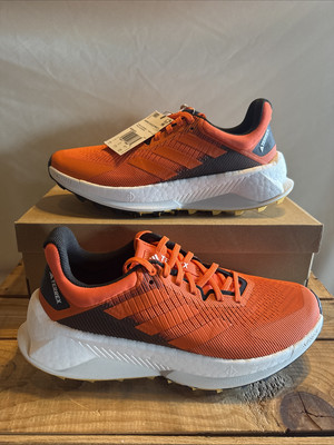 adidas Terrex Soulstride Ultra Trail Running Shoes Orange IE8455 Men's Sz 9.5