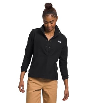The North Face Alpine Polartec(r) 100 1/2 Snap (TNF Black) Womens Clothing Size