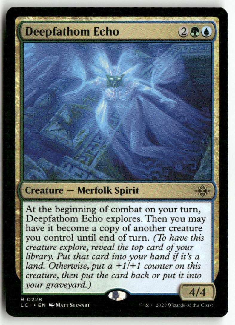 Deepfathom Echo 228 Rare Prerelease Cards Magic: The Gathering Lightly Played