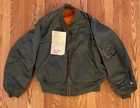 Vtg 1967 Vietnam USAAF US Airfare MA-1 Military Flying Jacket Sz M w/ Receipt
