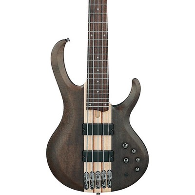 Ibanez BTB605 5String Electric Bass Guitar Transparent Gray Flat
