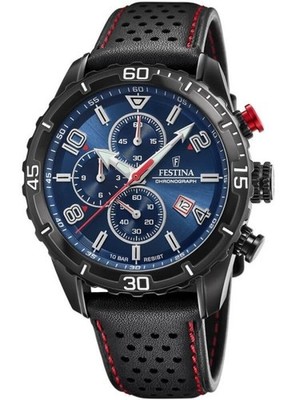 Sehr Smart Neu Sport Festina Schwarz Ionenplattiert Chronograph 45mm Herrenuhr