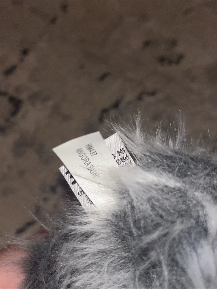 Webkinz Ganz Angora Gray Bunny Rabbit Plush Toy HM437 - Image 4 of 4