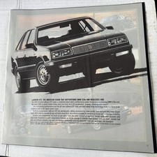 Chrysler LeBaron GTS 1985 Sales Brochure Pamphlet Car Dealer Vintage