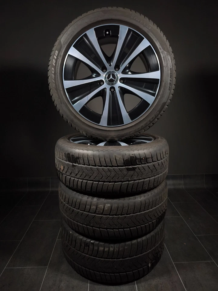 4 Winterreifen 245 45-275 40 R18 Mercedes E Klasse W213 S213 18" Alufelgen - Bild 2 von 4