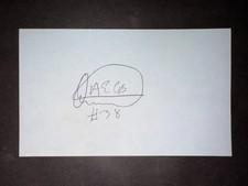 Arquimedes Caminero, MARLINS (2013 Debut) SIGNED 3x5 Index Card (HS)