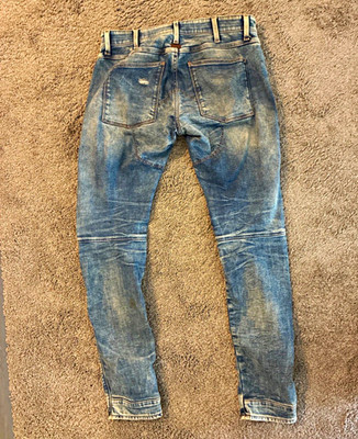 G-Star RAW Men's Blue Denim Slim Skinny Fit Jeans Mid Rise Medium Wash