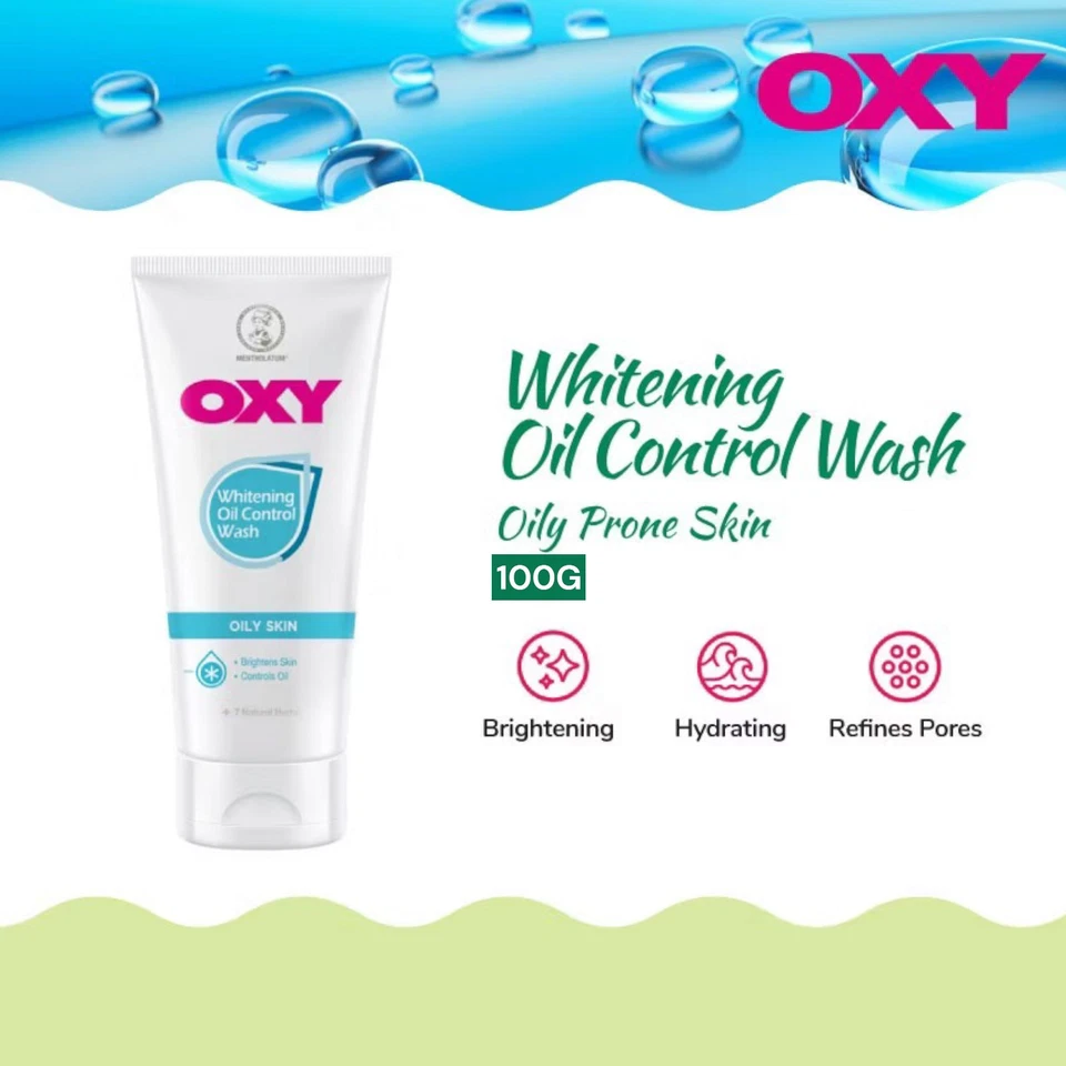 Limpiador iluminador OXY Whitening Oil Control (3 x 100 g) - piel grasa Foto 2 de 4