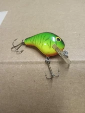 VTG  Bagleys Crankbait ,Deeprunner, Frog Pattern, Orange Belly
