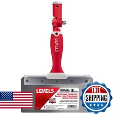 LEVEL5 8" Offset Knife, 0.5mm Stainless Steel FLEX Blade Soft-Grip Handle 5-381