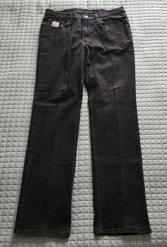 Cinch Black Jeans Mens 36x34 Silver Label Straight Leg Western Workwear Ranch
