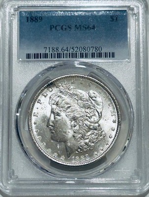 1889 P Morgan Silver Dollar PCGS MS64 Better Date Morgan