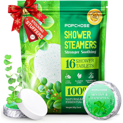 Shower Steamers Aromatherapy 16 Pack, Valentines Day Gifts for Women & Men, Euca