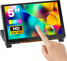 5 Inch Touchscreen Monitor for Raspberry Pi, 1024X600 IPS HD Capacitive Touch Sc