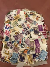 Near pound bag Good Mix US Stamps Comm Def BOB used OFF piece UNPICKED #JC2