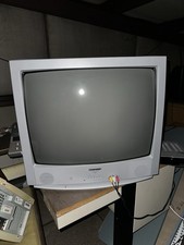 Sharp 25C340 25" CRT Television Silver/Gray w/ AV RCA Composite Inputs