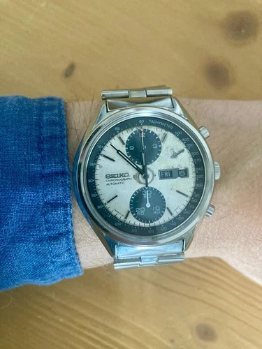 Vintage 1973 Seiko Automatic Chronograph, Model 6138-8020 “Panda” Serviced