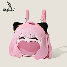 Bandai New Spy X Family Plush Translucent Backpack Cartoon Anya Forger Itabag