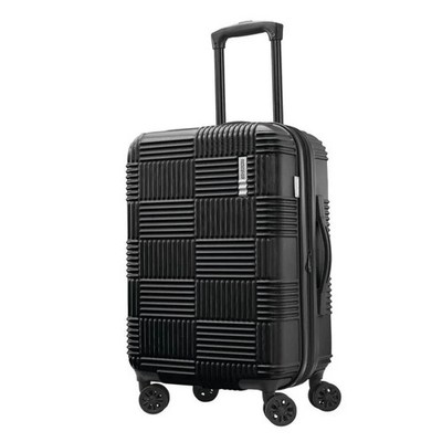 American Tourister Luggage Suitcase Carry On 20'' Spinner Hardside Zip, Black
