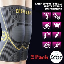 2 Knee Sleeve Compression Brace Knee Support Sport Joint Pain Arthritis Relief