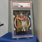 Drake Maye 2024 Panini Select #27 Black & Blue Prizm Shock PSA 9 Mint Rookie RC