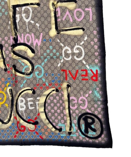 GUCCI                    Large scarf/Ghost Paint … - image 9