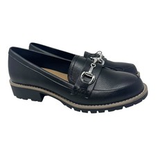 DV Dolce Vita Women's Cedar Slip-On Loafer with Memory Foam Insole Black Size 8