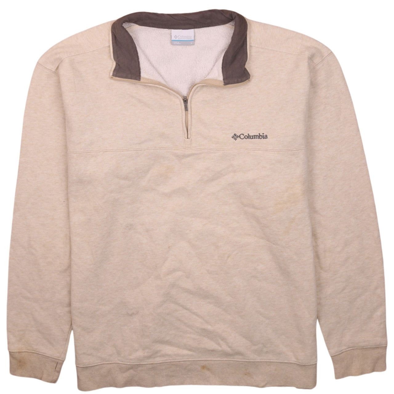 Columbia Beige Sweatshirt Mens L