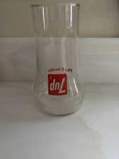 Vintage 70s 7UP Glass THE UNCOLA Collectible Upside Down Drinking Glass VGC