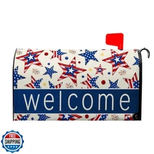 VentuCoven Welcome Star Mailbox Magnetic Covers 4th of July Mailbox Cover Pat
