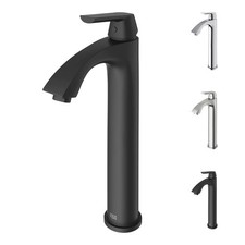 VIGO Linus 12'' H Single Handle SingleHole Bathroom Vessel Faucet in Matte
