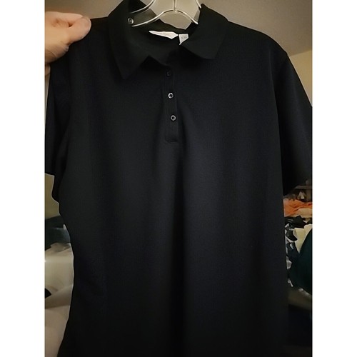 Lady Hagen Pique Polo Shirt Women's XL Dark Navy Golf Short Sleeve NWT A104