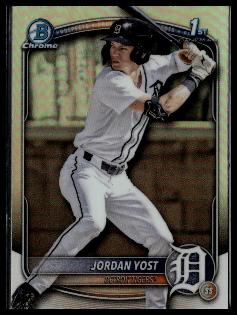 Jordan Yost #BDC-162 2025 Bowman Draft Chrome Refractor 8018