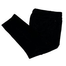 Talbots Black Corduroy Straight Leg Pants Women Size 16P Career Office Preppy
