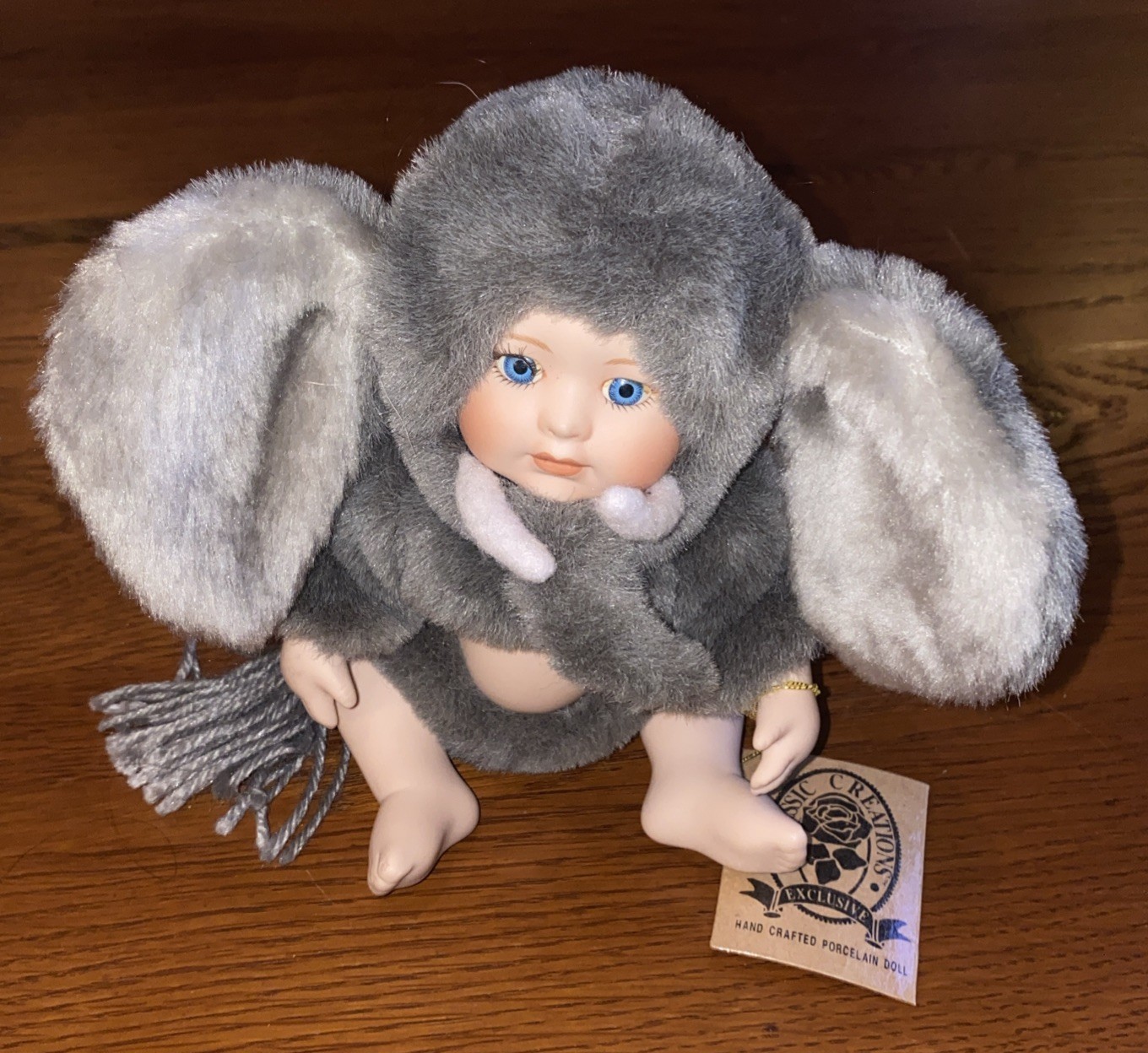 Classic Creations Nature's Kids Porcelain Doll 8" Elephant A