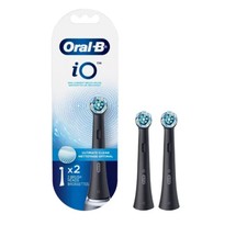 Oral-B iO BRAND NEW 2 Replacement Brush Heads Ultimate Clean-Black FREE SHIP 