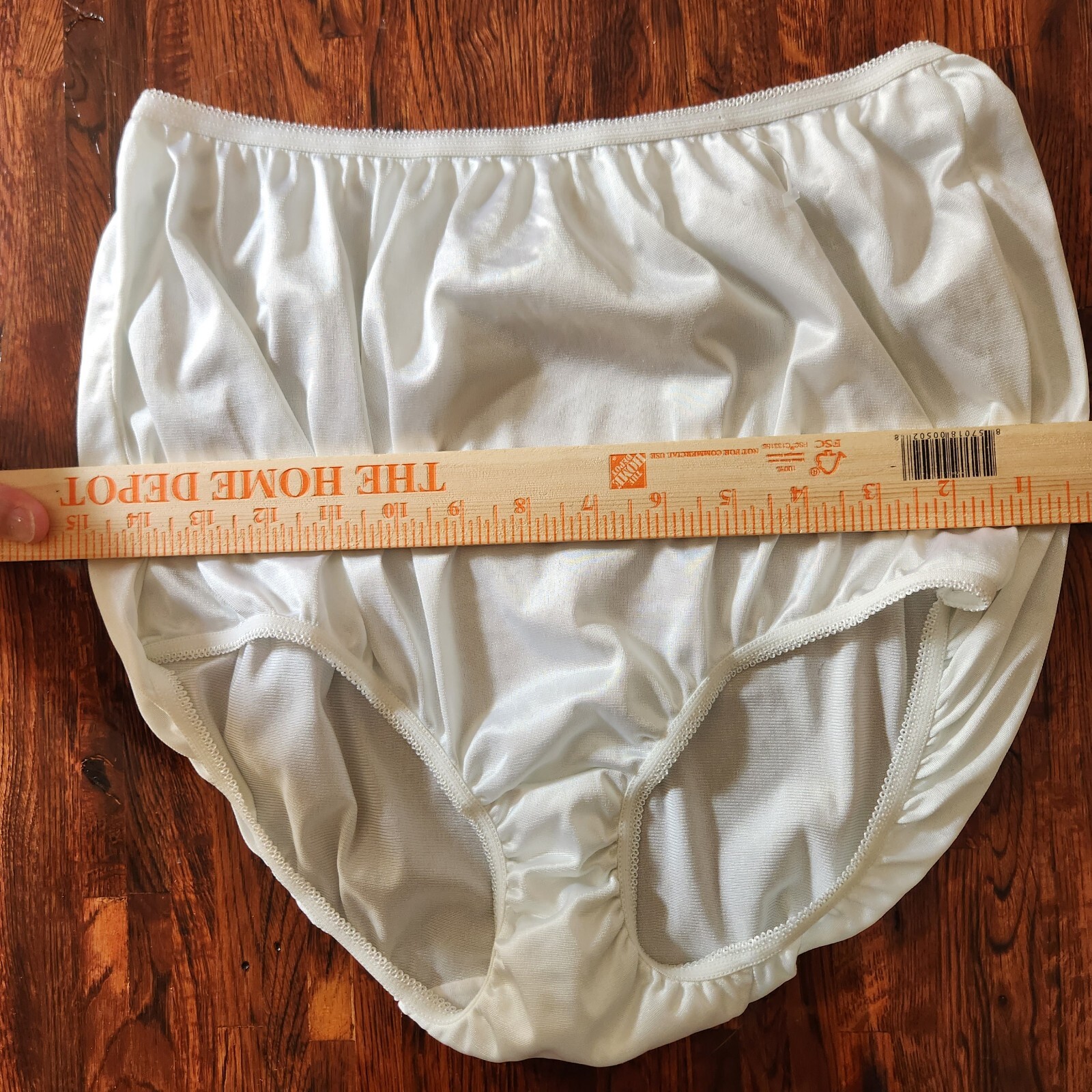 Vintage Underscore Panties Size 8 Nylon Full Brief Wh… Gem