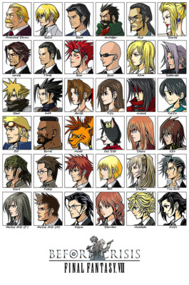 Final Fantasy VII Before Crisis PS1 PSP Premium POSTER MADE IN USA - OTH652