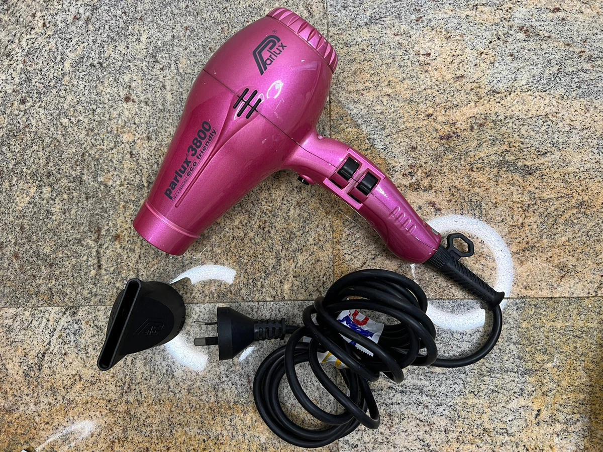 Parlux 3800 Ecofriendly Ceramic Ionic Pro Hair Dryer - Pink. Read  description!