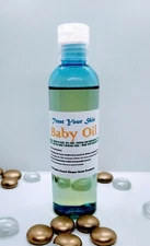 New! ALL-NATURAL Baby Oil. Pure & Organic. 4oz. Fragrance-Free