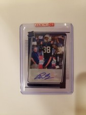 💥 Rhamondre Stevenson 2021 Donruss Clearly Rated Rookie Auto BLUE /99 💥