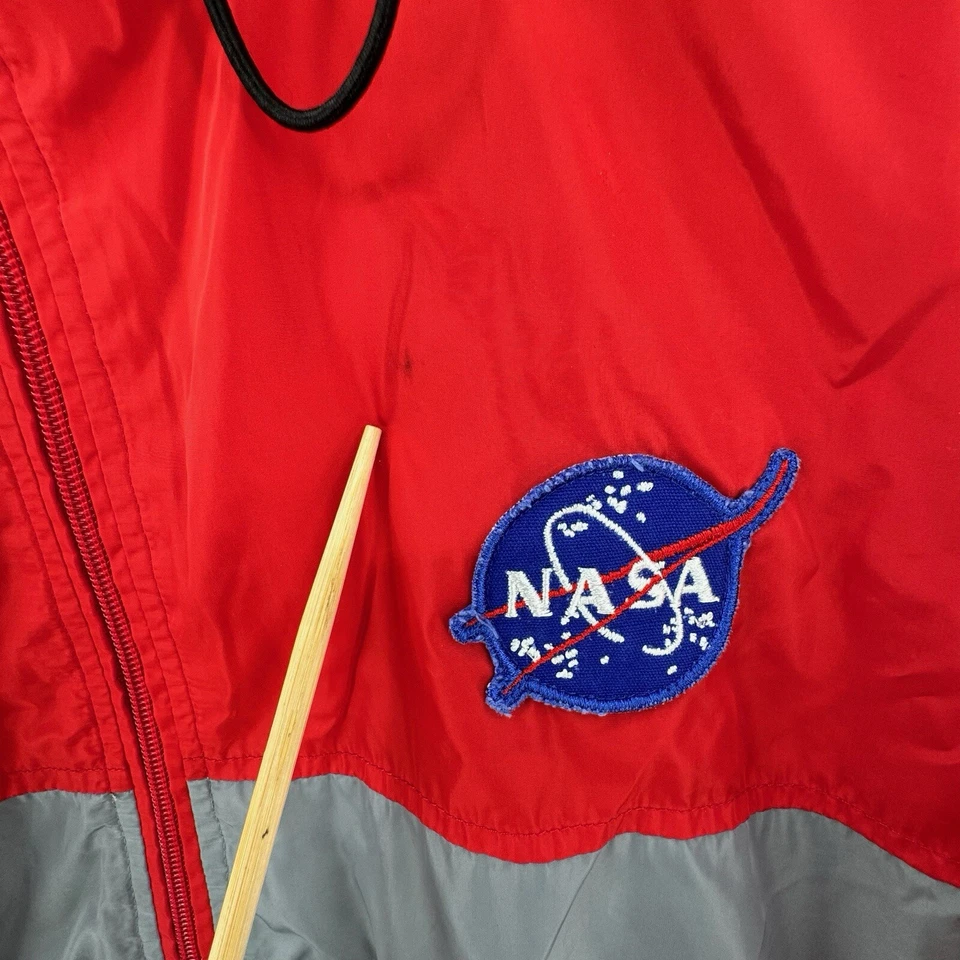 Bravo Series Burks Bay NASA Cortavientos Para Hombres XL Marte Malla Forrada Chaqueta con Capucha Foto 4 de 4