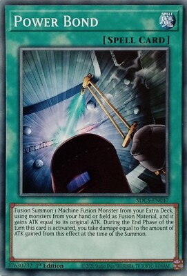 SDCS-DE047 POWER BOND COMMON 1.AUFLAGE YuGiOh KARTE