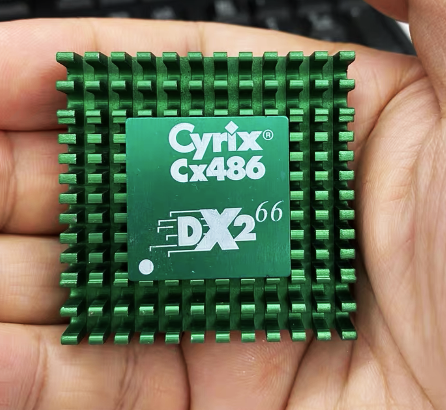 Cyrix 486 66MHz antique CPU ceramic, witnesses history, for