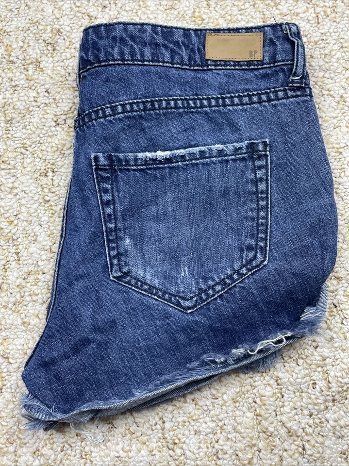 Pantalones Cortos de Jean BP Nordstrom Azul Corte Denim Envejecido Talla 28 (Cintura 33") Foto 2 de 4